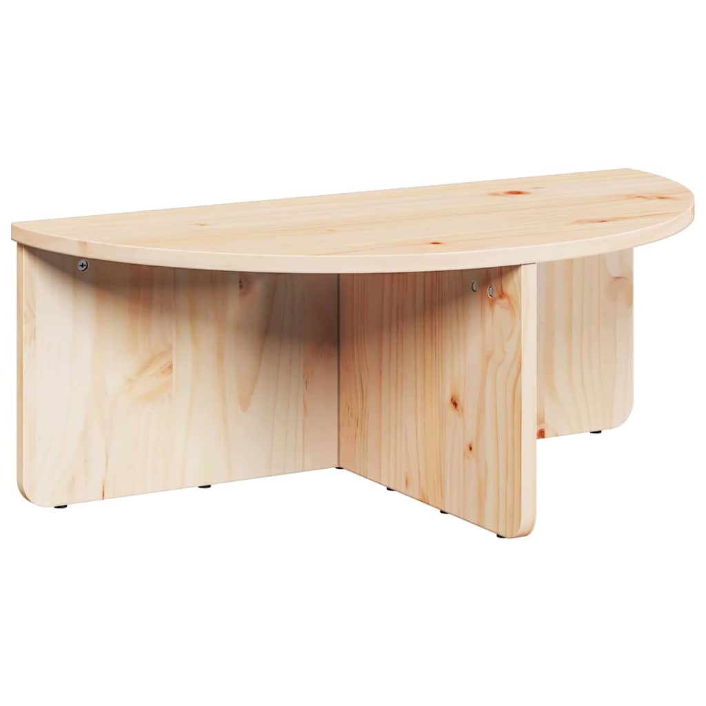 vidaXL Salontafel 2 pcs Naturel 79 x 39.5 x 40 cm Massief grenenhout