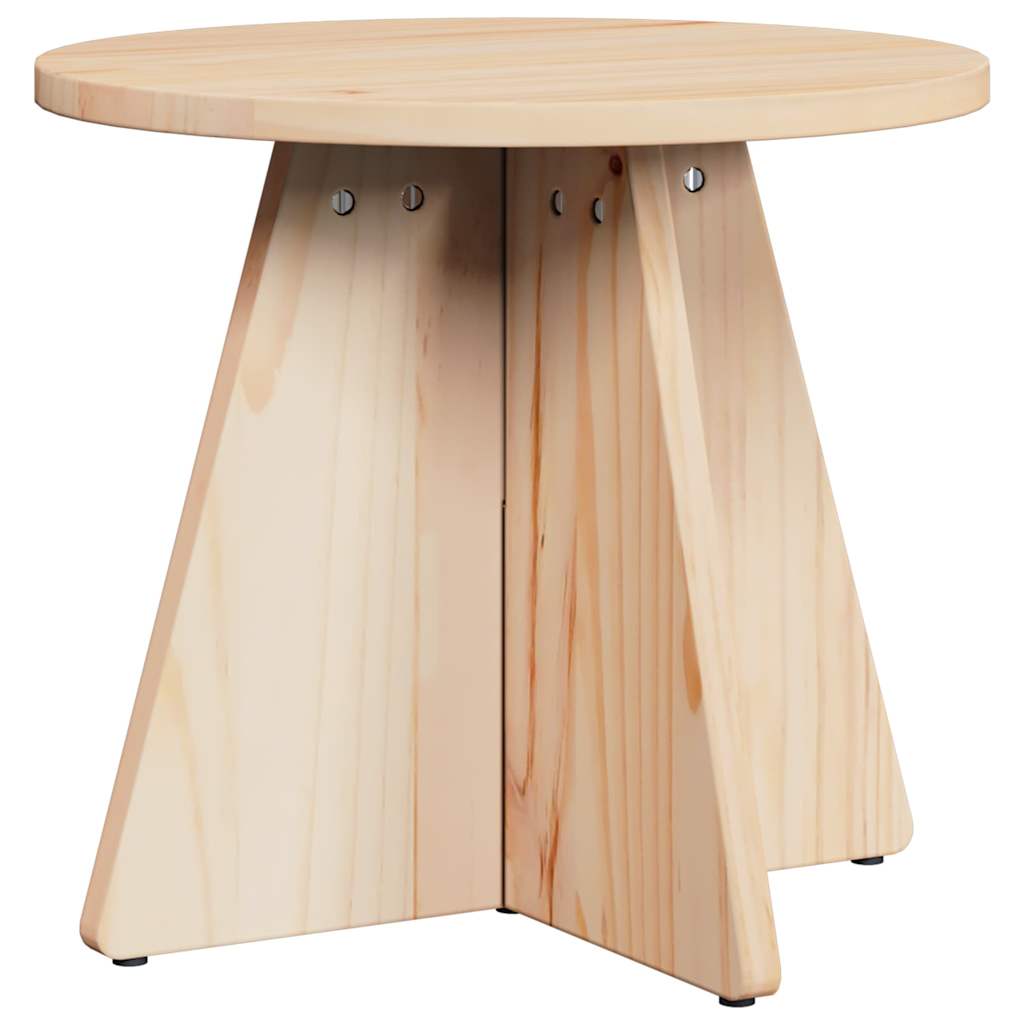 vidaXL Salontafel 3 pcs Naturel 49 x 49 x 30 cm Massief grenenhout