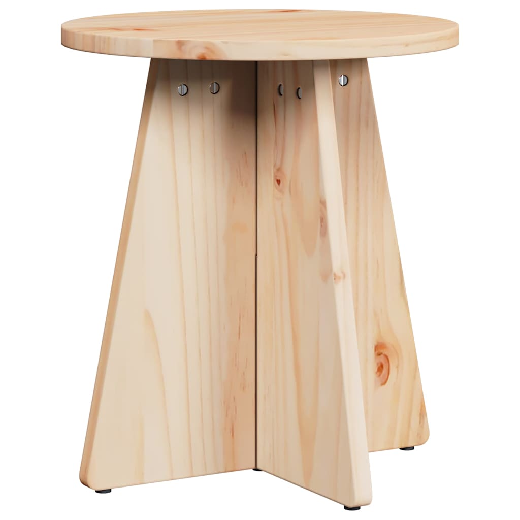 vidaXL Salontafel 3 pcs Naturel 49 x 49 x 30 cm Massief grenenhout