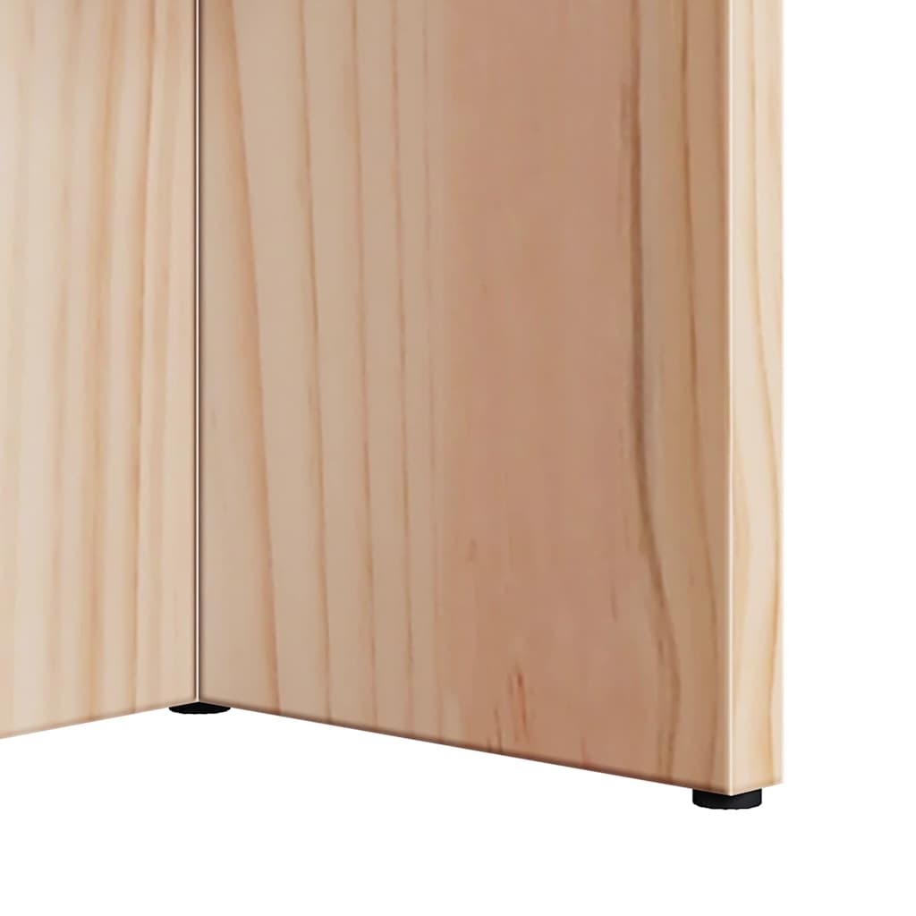 vidaXL Salontafel Naturel 80 x 39.5 x 35 cm Massief grenenhout