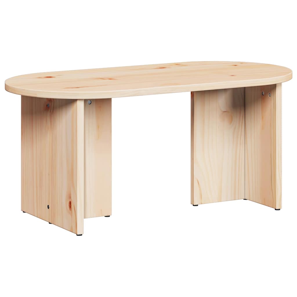 vidaXL Salontafel Naturel 80 x 39.5 x 35 cm Massief grenenhout