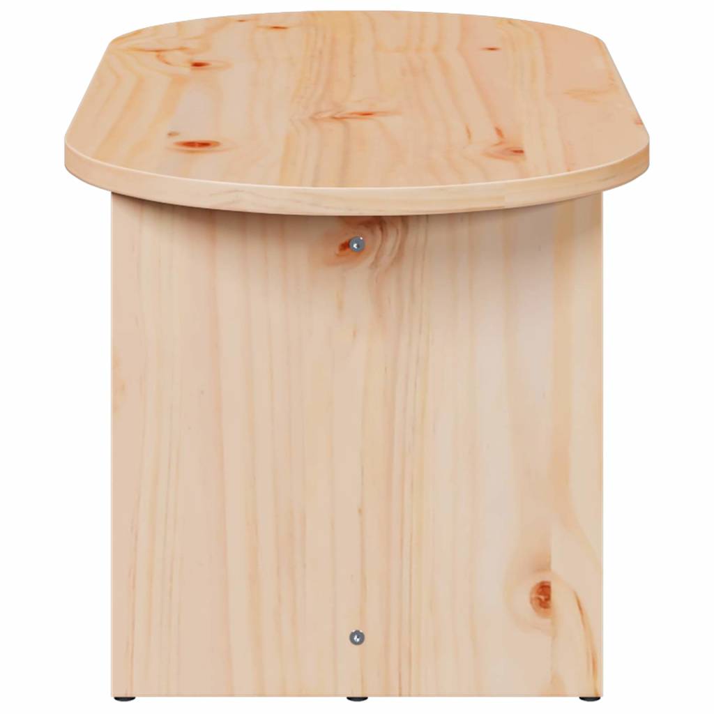 vidaXL Salontafel Naturel 80 x 39.5 x 35 cm Massief grenenhout