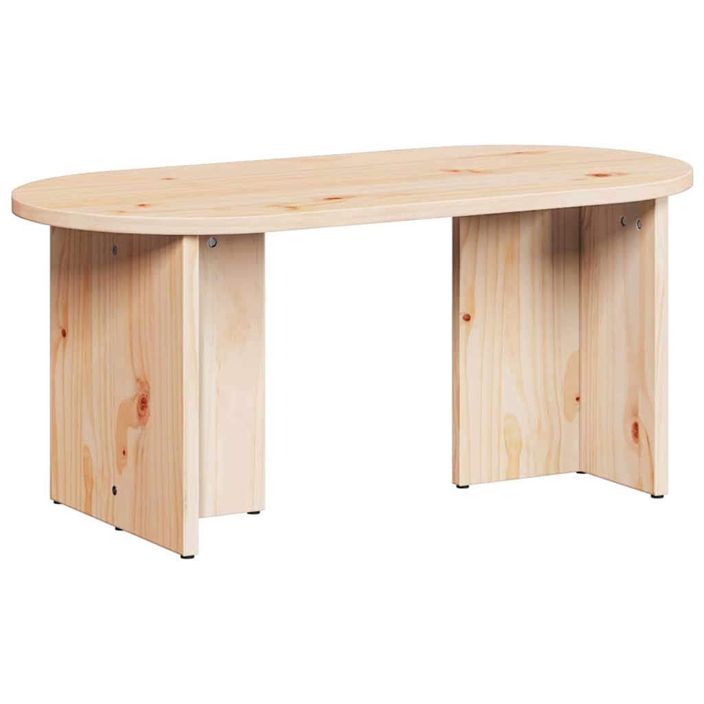vidaXL Salontafel Naturel 80 x 39.5 x 35 cm Massief grenenhout