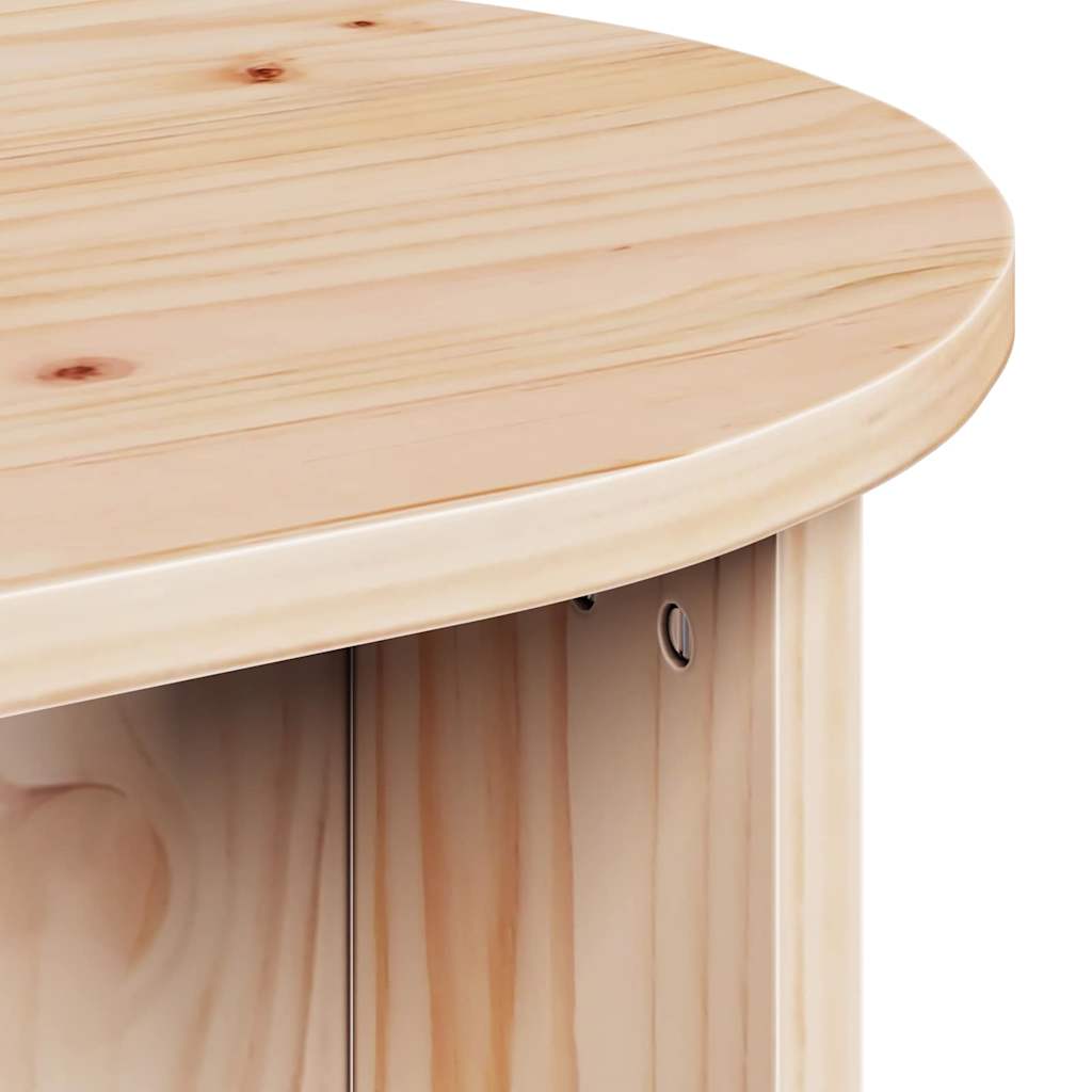 vidaXL Salontafel Naturel 80 x 39.5 x 35 cm Massief grenenhout