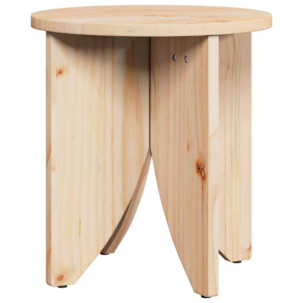 vidaXL Salontafel 2 pcs Naturel 41.5 x 41.5 x 44 cm Massief grenenhout