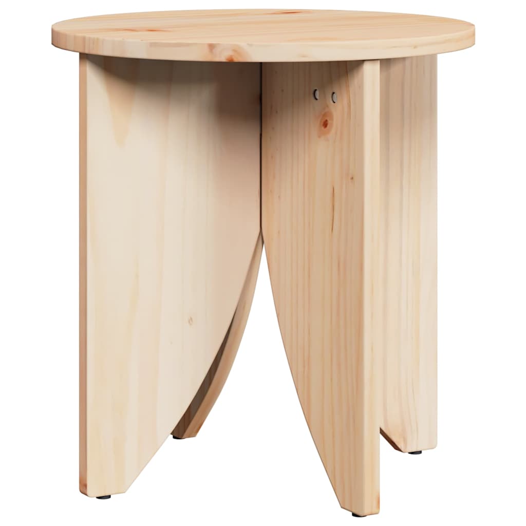 vidaXL Salontafel 2 pcs Naturel 41.5 x 41.5 x 44 cm Massief grenenhout