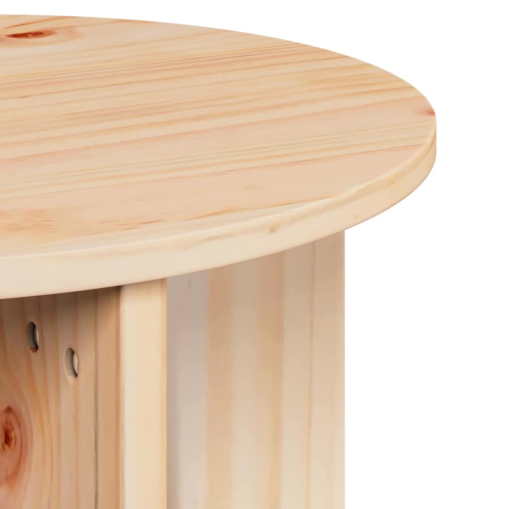 vidaXL Salontafel 2 pcs Natuurlijk 41,5 x 41,5 x 41 cm