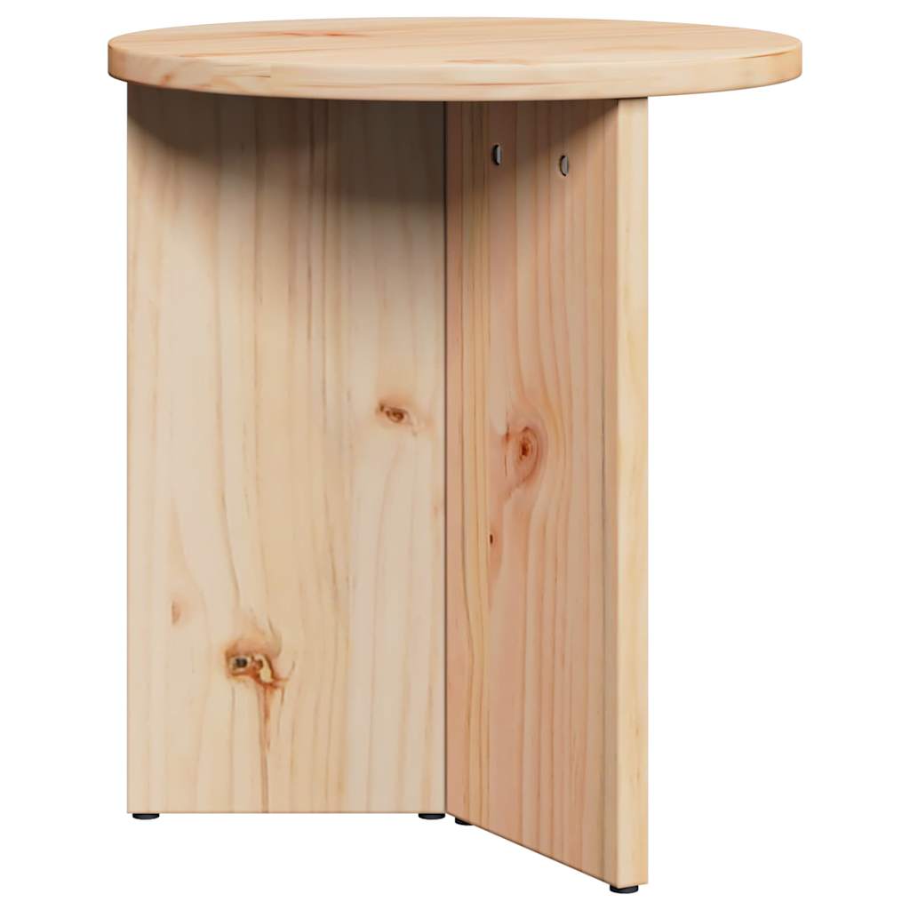 vidaXL Salontafel 2 pcs Naturel 49 x 49 x 28 cm Massief grenenhout