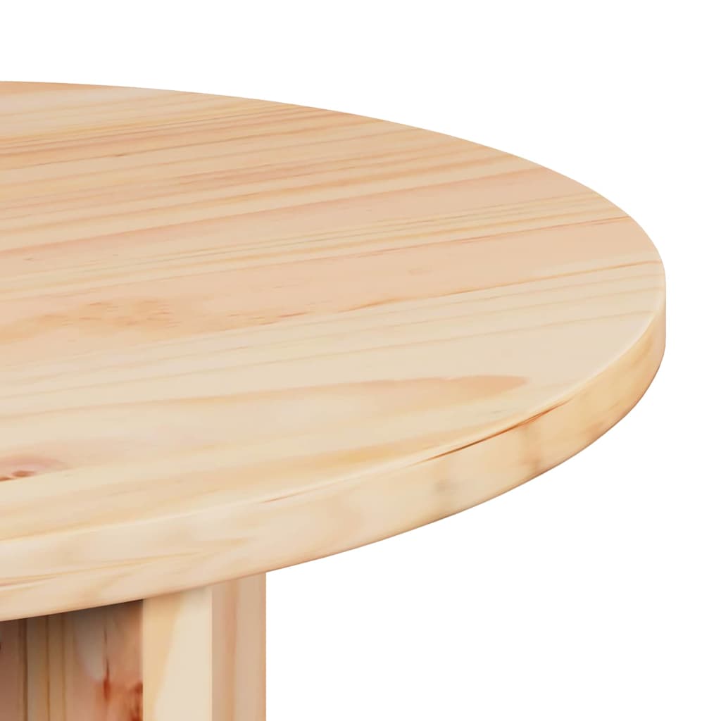 vidaXL Salontafel 2 pcs Naturel 49 x 49 x 28 cm Massief grenenhout