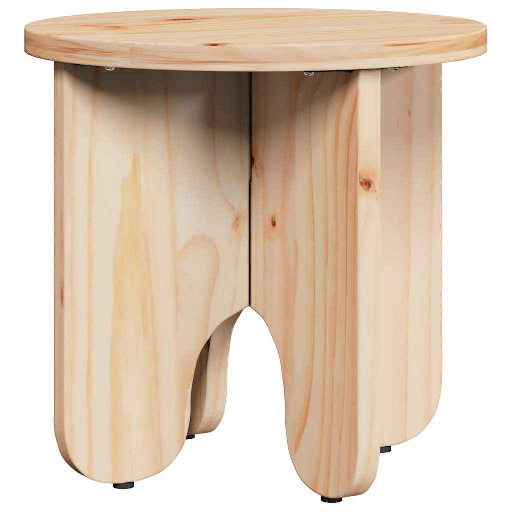 vidaXL Salontafel 2 pcs Naturel 39.5 x 39.5 x 30 cm Massief grenenhout