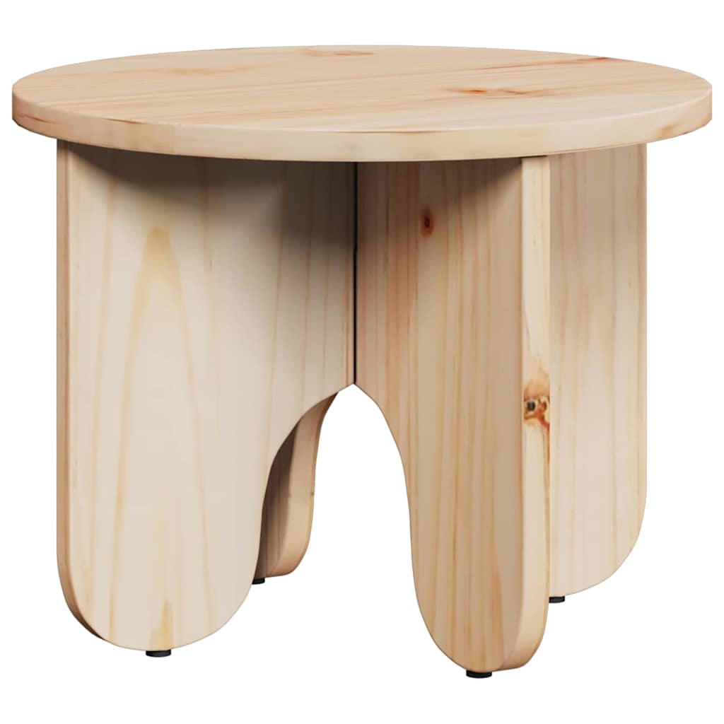 vidaXL Salontafel 2 pcs Naturel 39.5 x 39.5 x 30 cm Massief grenenhout