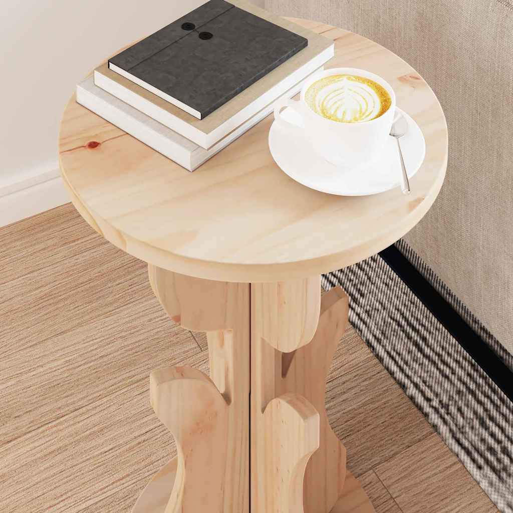 vidaXL Bijzettafel Naturel 39.5 x 39.5 x 53.5 cm Massief grenenhout