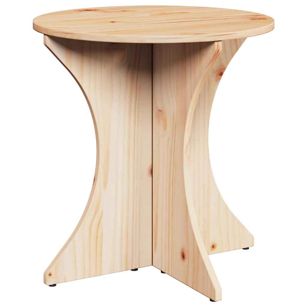 vidaXL Salontafel 2 pcs Natuurlijk 46 x 46 x 47 cm Massief grenenhout