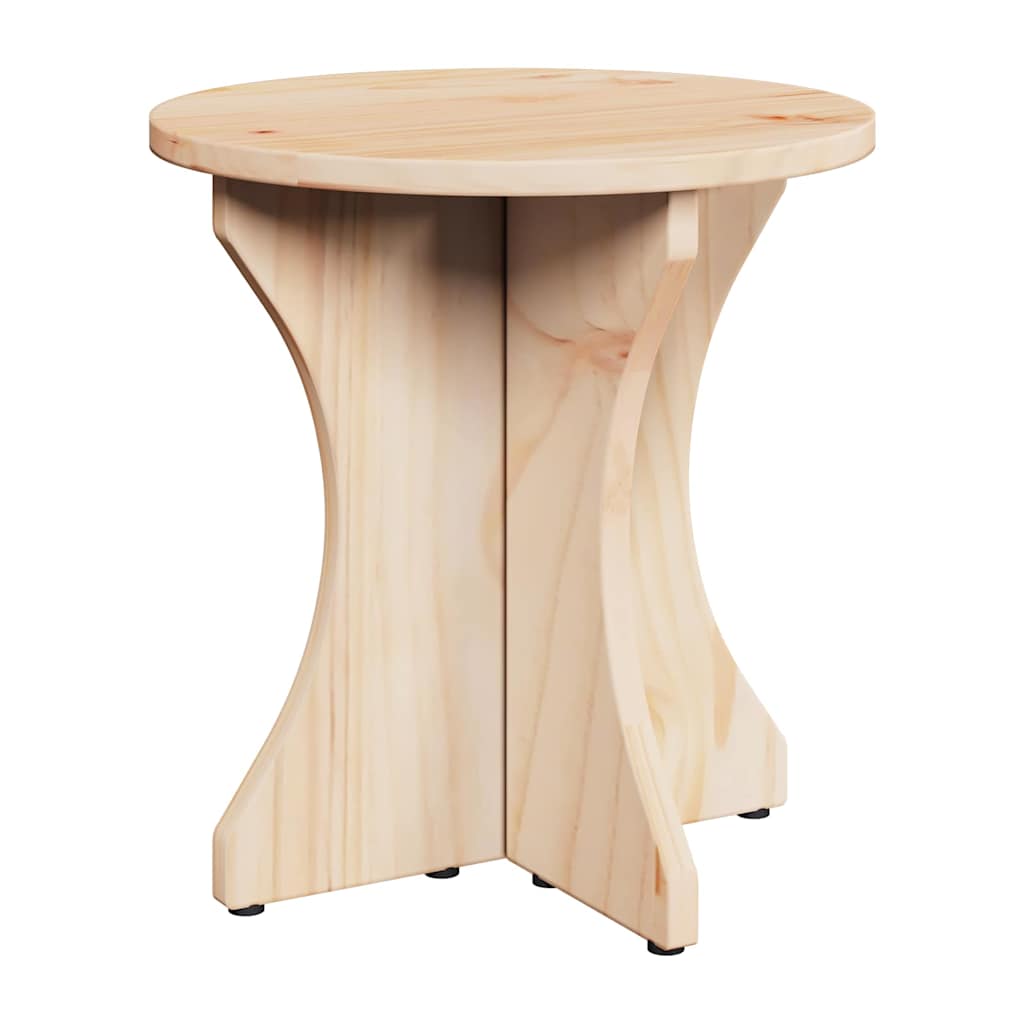 vidaXL Salontafel 3 pcs Naturel 46 x 46 x 47 cm Massief grenenhout
