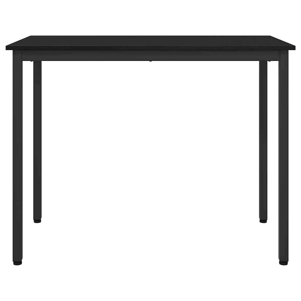 vidaXL Tafel Zwart Eiken 100 x 50 x 76,5 cm Engineered hout en staal