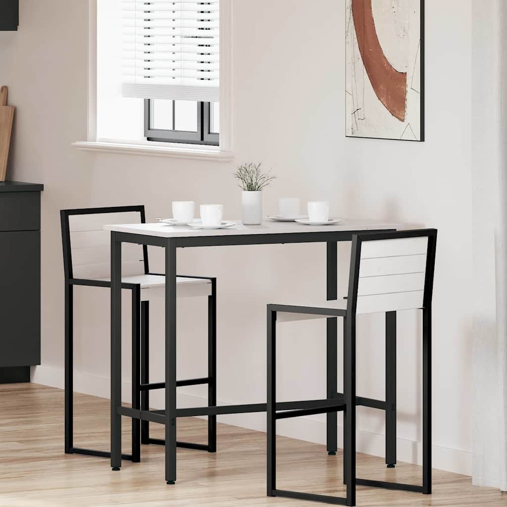vidaXL Tafel Naturel 100 x 50 x 91 cm Engineered hout en staal
