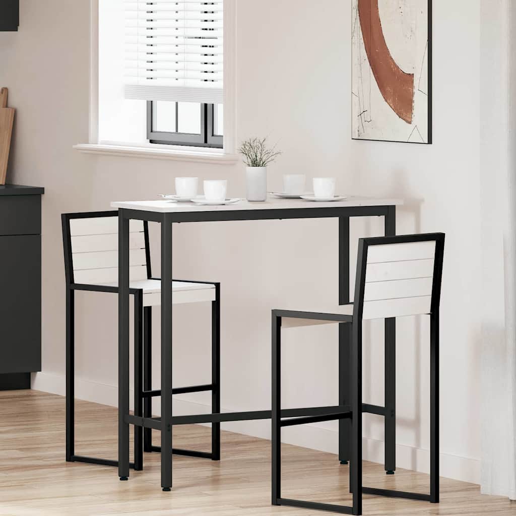 vidaXL Tafel Naturel 100 x 50 x 91 cm Engineered hout en staal