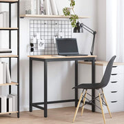 vidaXL Tafel Naturel 80 x 50 x 77 cm Engineered hout en staal