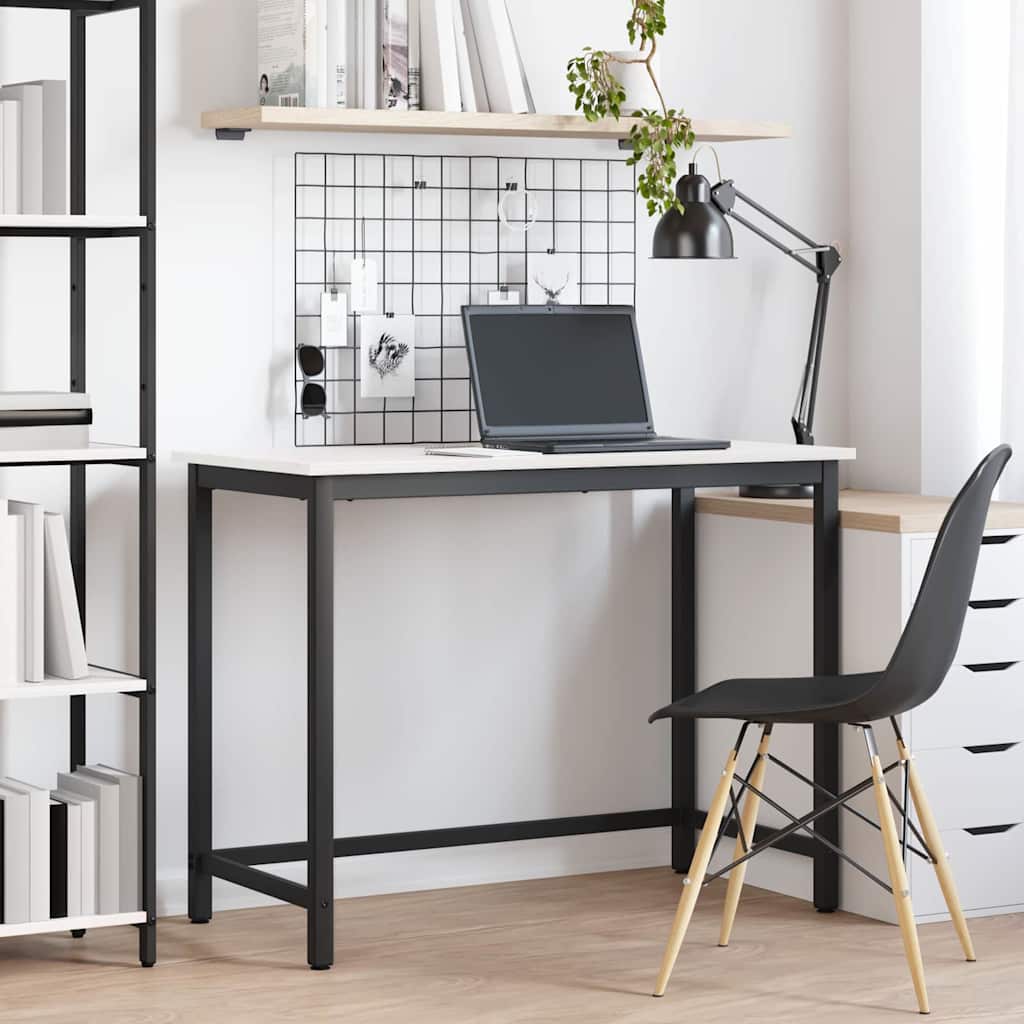 vidaXL Tafel Naturel 80 x 50 x 77 cm Engineered hout en staal