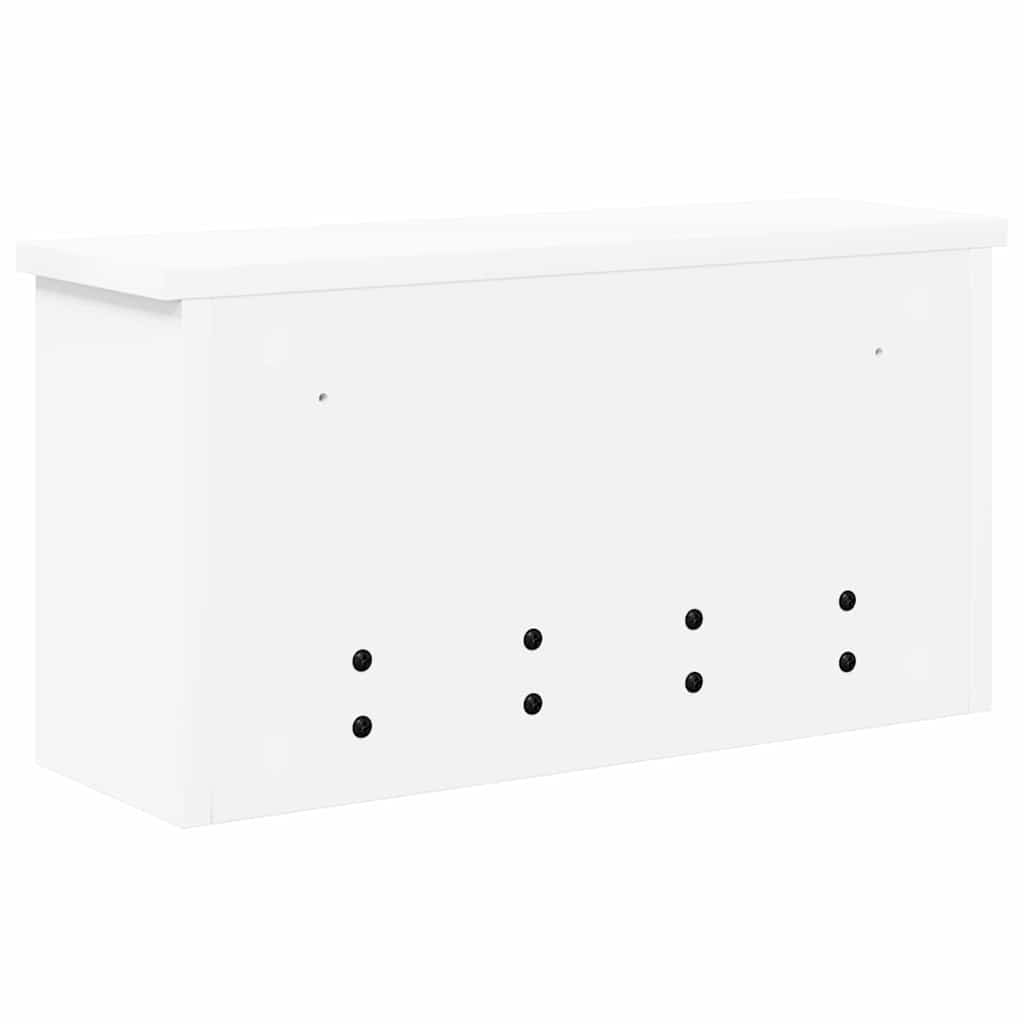 vidaXL Wandgemonteerde kapstok Wit 50 x 16 x 26 cm Bewerkt hout