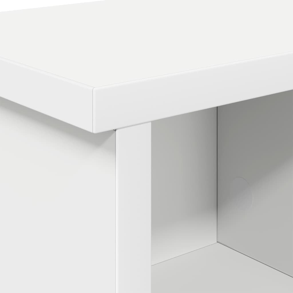vidaXL Wandgemonteerde kapstok Wit 50 x 16 x 26 cm Bewerkt hout