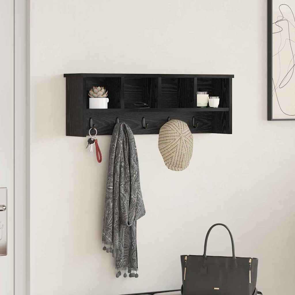 vidaXL Wandgemonteerde kapstok Wit 50 x 16 x 26 cm Bewerkt hout