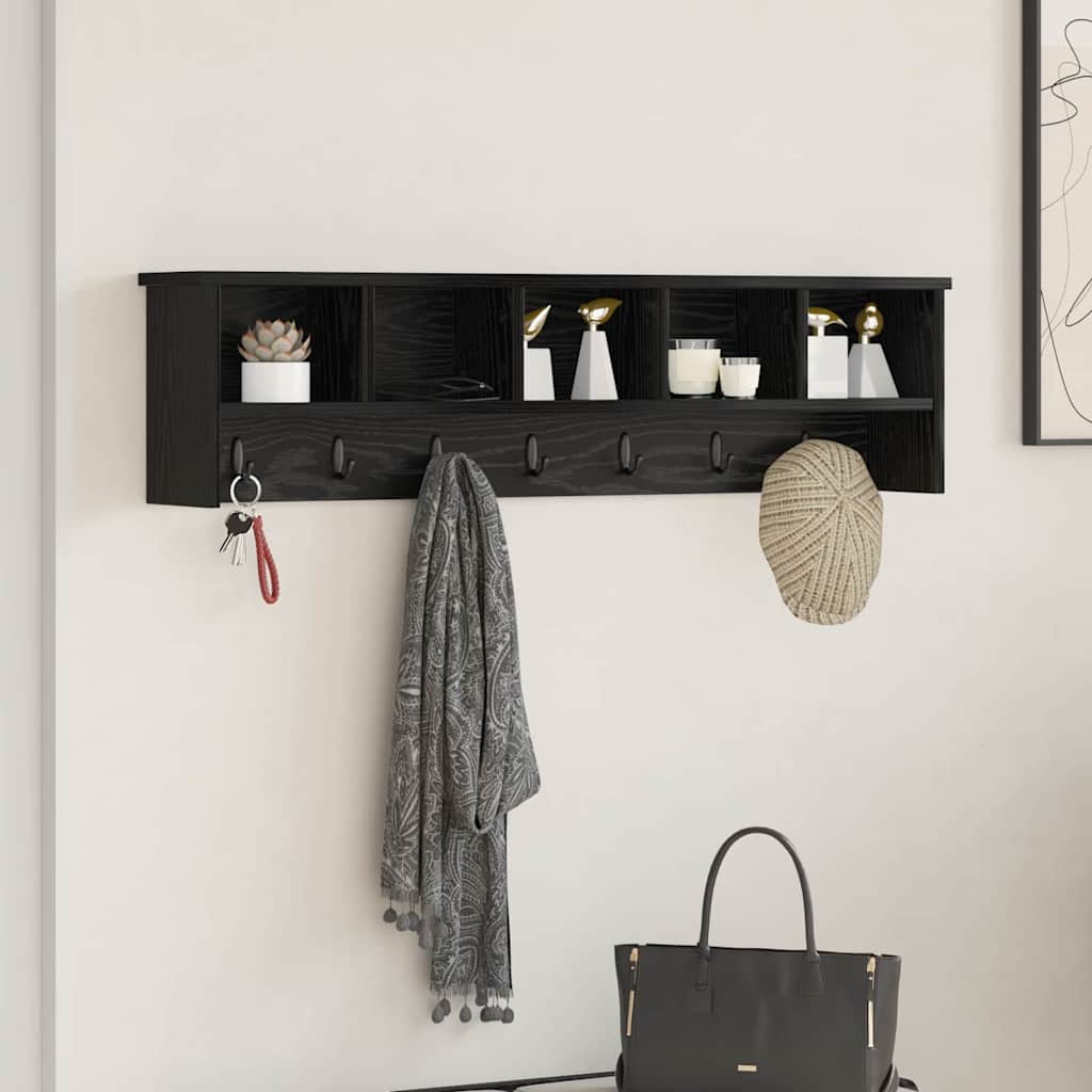 vidaXL Wandgemonteerde kapstok Wit 50 x 16 x 26 cm Bewerkt hout