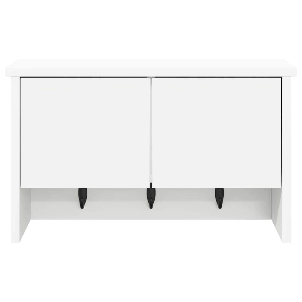 vidaXL Wandgemonteerde kapstok Wit 50 x 20 x 30 cm Bewerkt hout