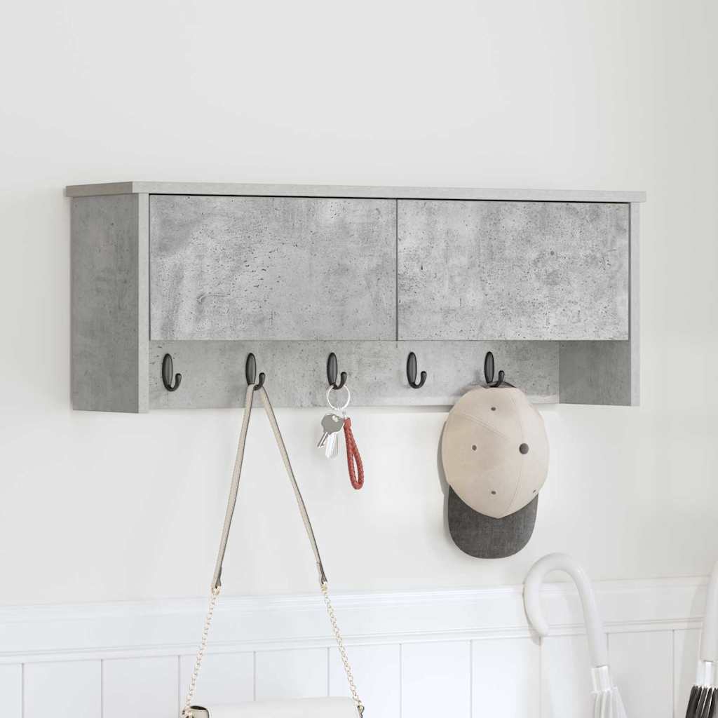 vidaXL Wandgemonteerde kapstok Wit 50 x 20 x 30 cm Bewerkt hout
