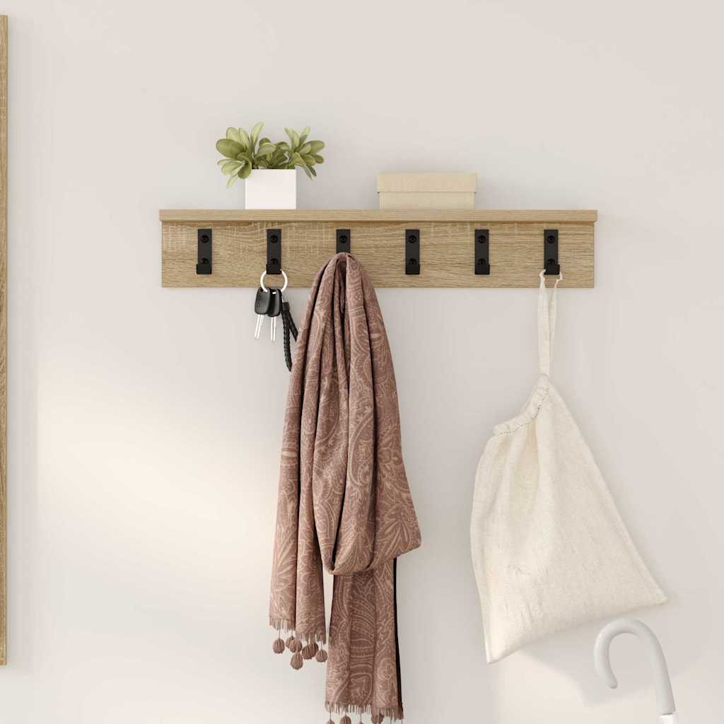 vidaXL Wandgemonteerde kapstok Wit 40 x 10.5 x 10.5 cm Bewerkt hout