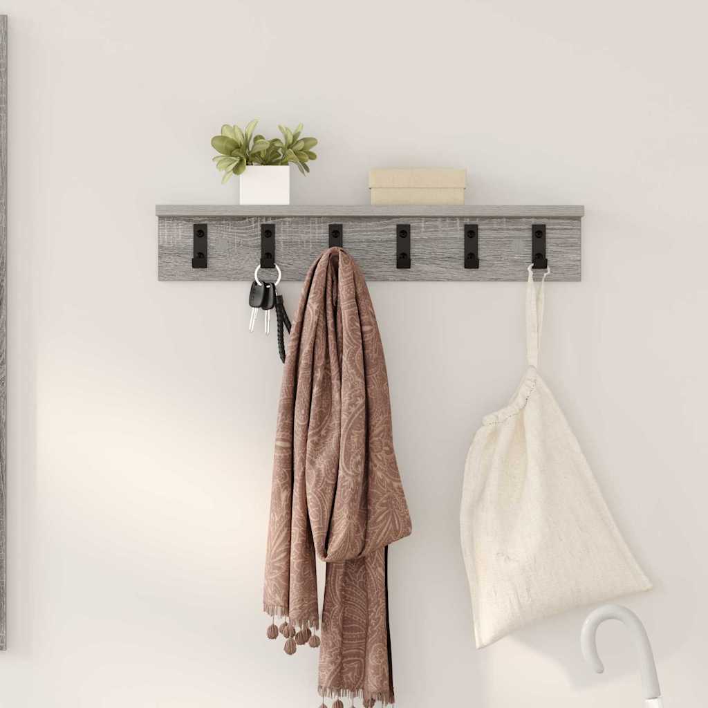 vidaXL Wandgemonteerde kapstok Wit 40 x 10.5 x 10.5 cm Bewerkt hout