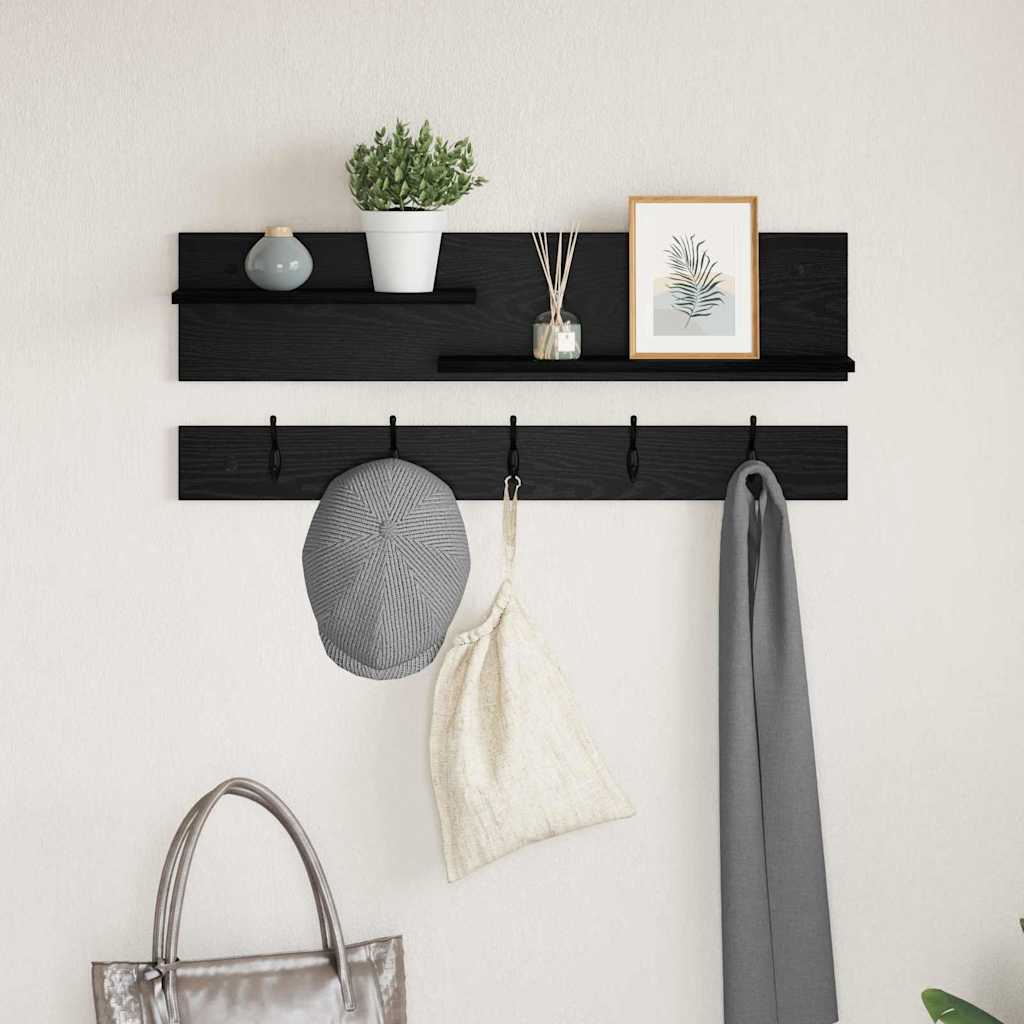 vidaXL Wandgemonteerde kapstok Wit 90 x 15 x 36 cm Bewerkt hout