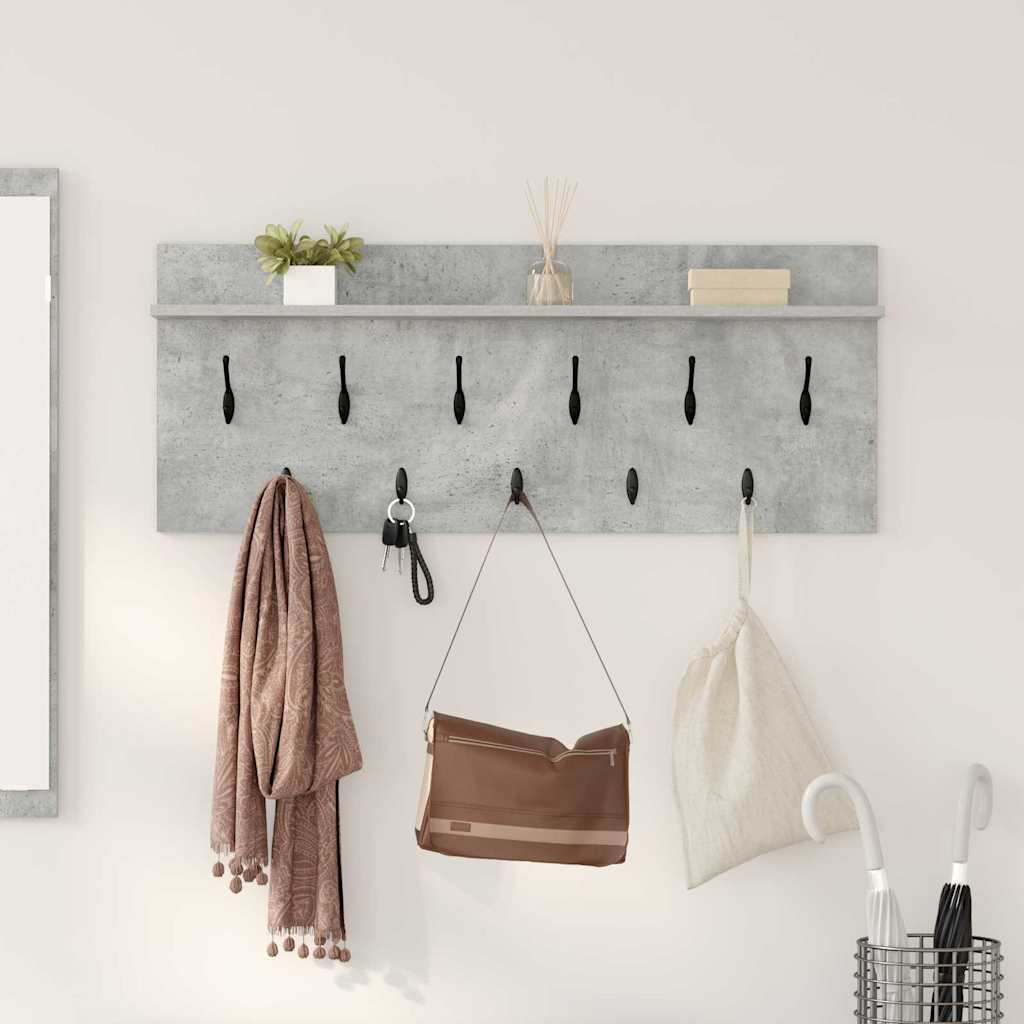 vidaXL Wandgemonteerde kapstok Wit 60 x 40 x 12 cm Bewerkt hout