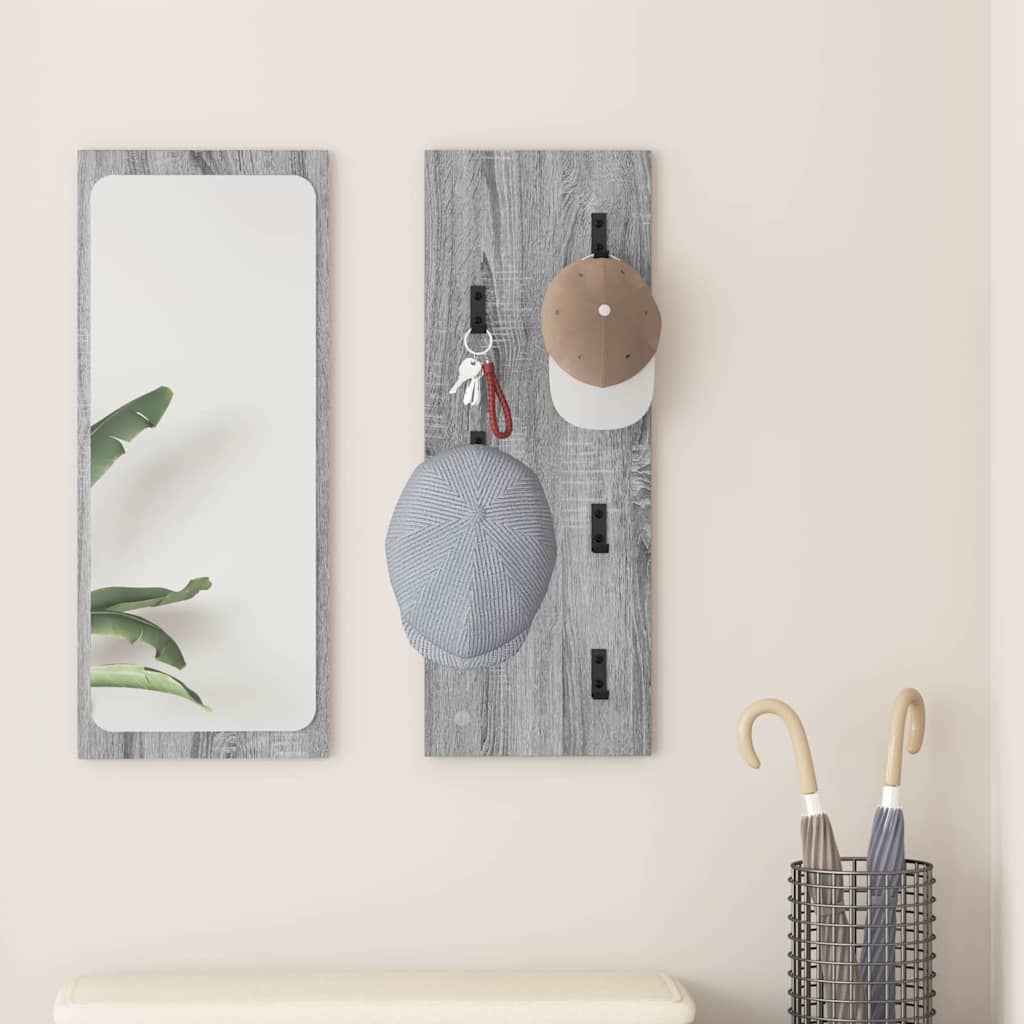 vidaXL Wandgemonteerde kapstok Wit 30 x 1.5 x 80 cm Bewerkt hout