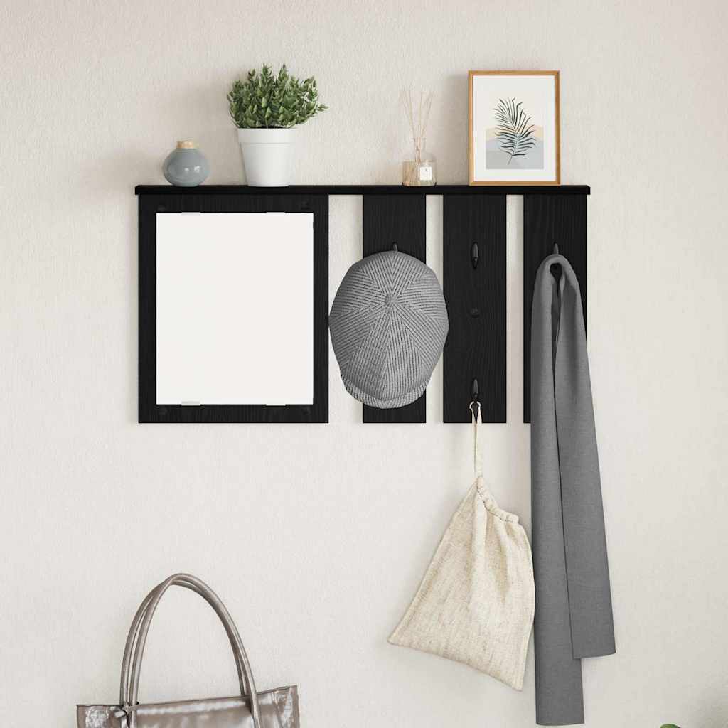 vidaXL Wandgemonteerde kapstok Wit 85 x 10 x 45 cm Bewerkt hout