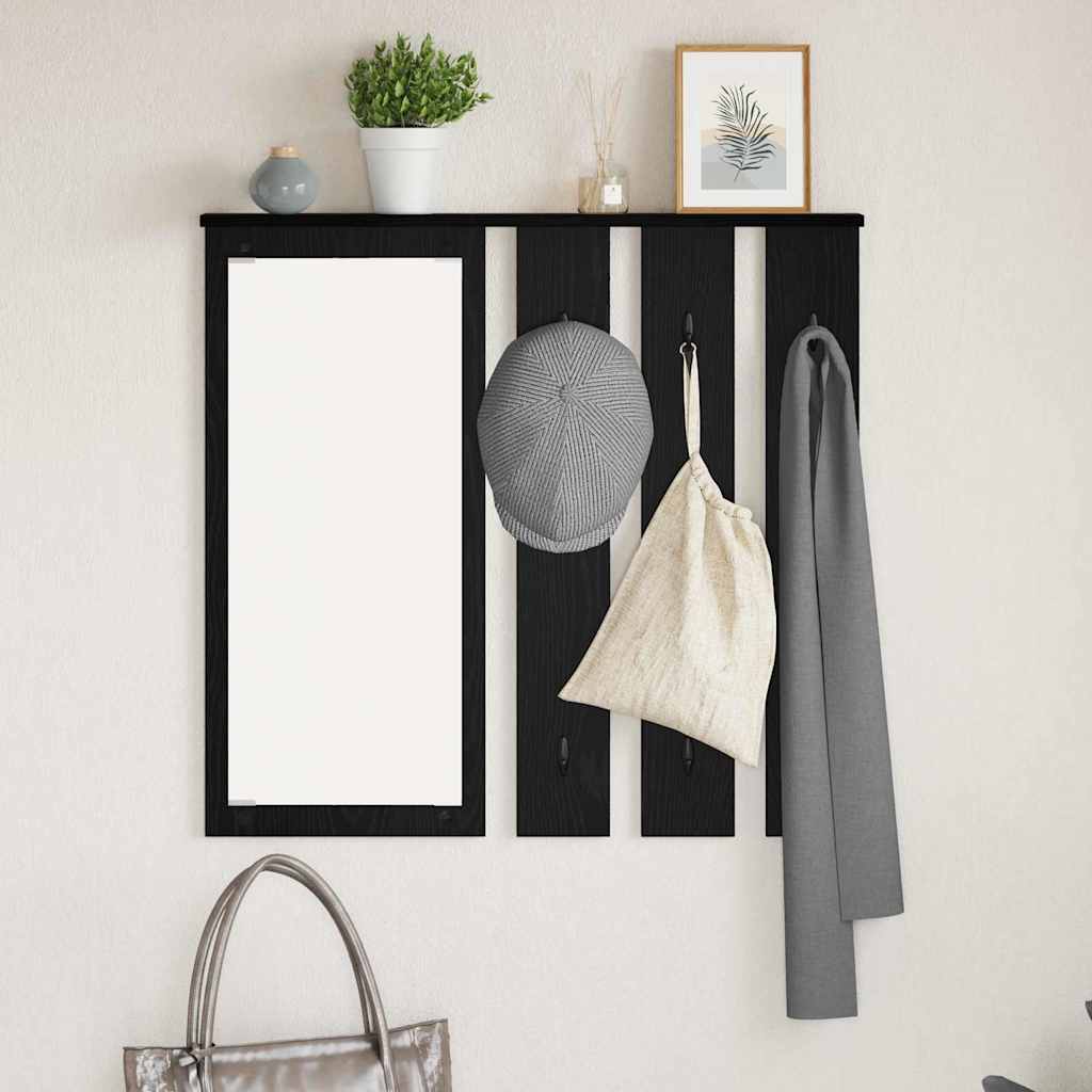 vidaXL Wandgemonteerde kapstok Wit 85 x 10 x 45 cm Bewerkt hout