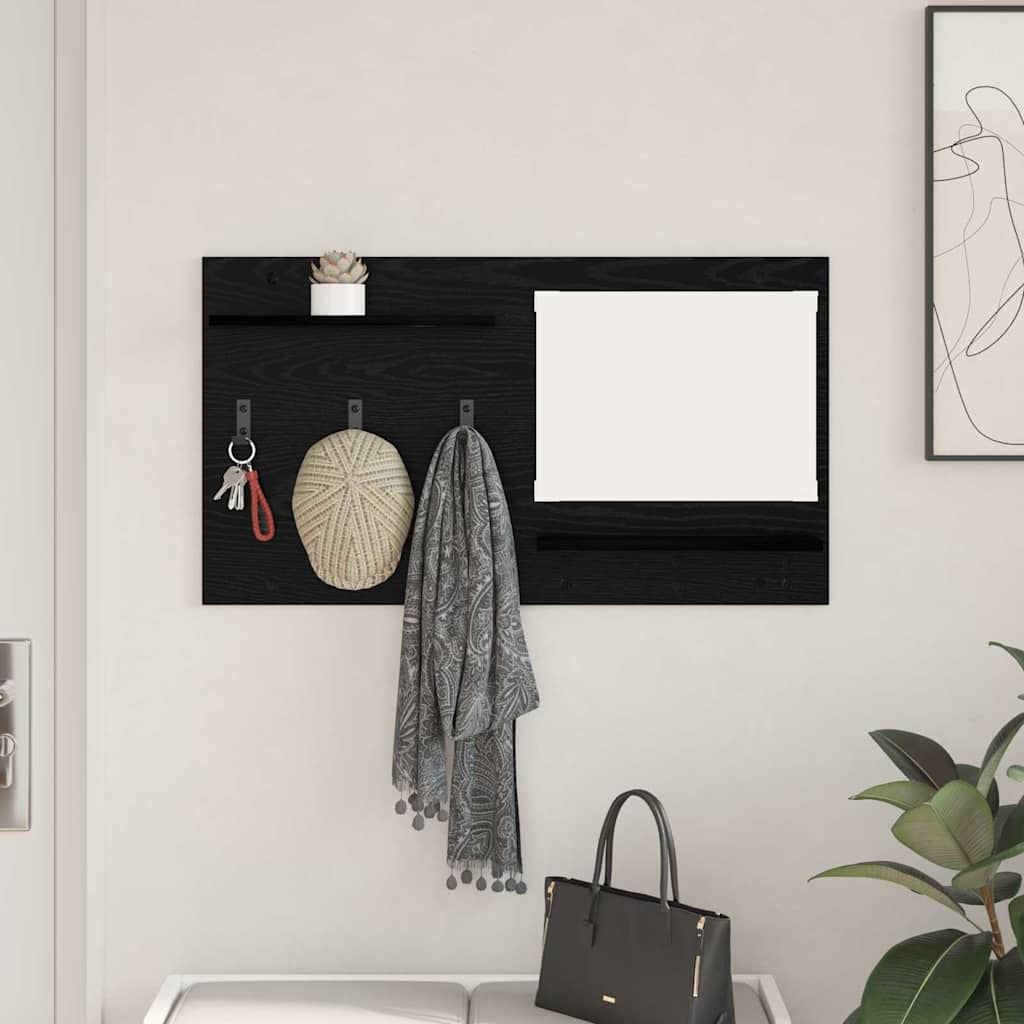 vidaXL Wandgemonteerde kapstok Wit 90 x 10 x 50 cm Bewerkt hout