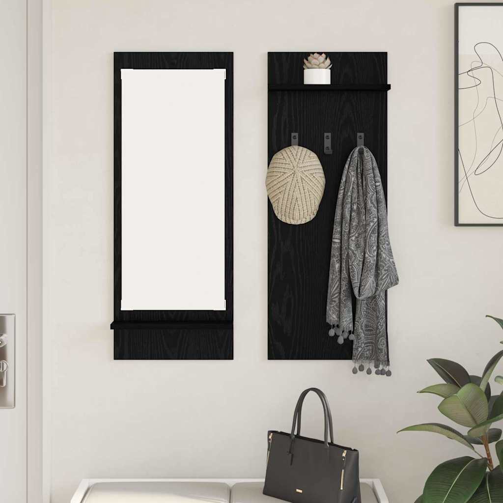 vidaXL Wandgemonteerde kapstok Wit 70 x 10 x 90 cm Bewerkt hout