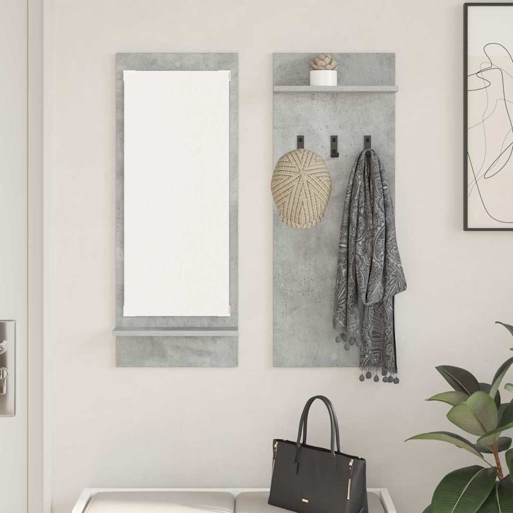 vidaXL Wandgemonteerde kapstok Wit 70 x 10 x 90 cm Bewerkt hout