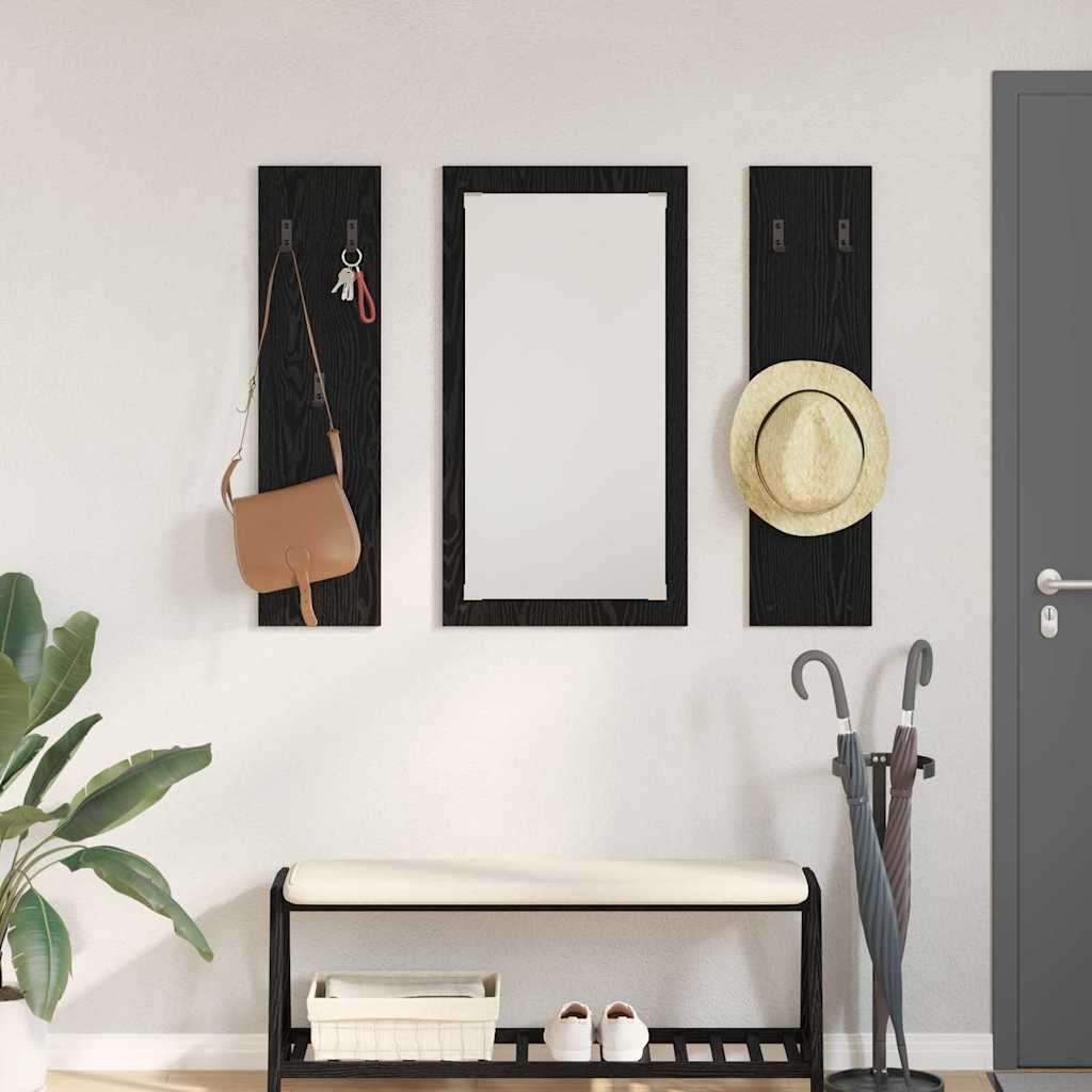 vidaXL Wandgemonteerde kapstok Wit 96 x 1.5 x 90 cm Bewerkt hout