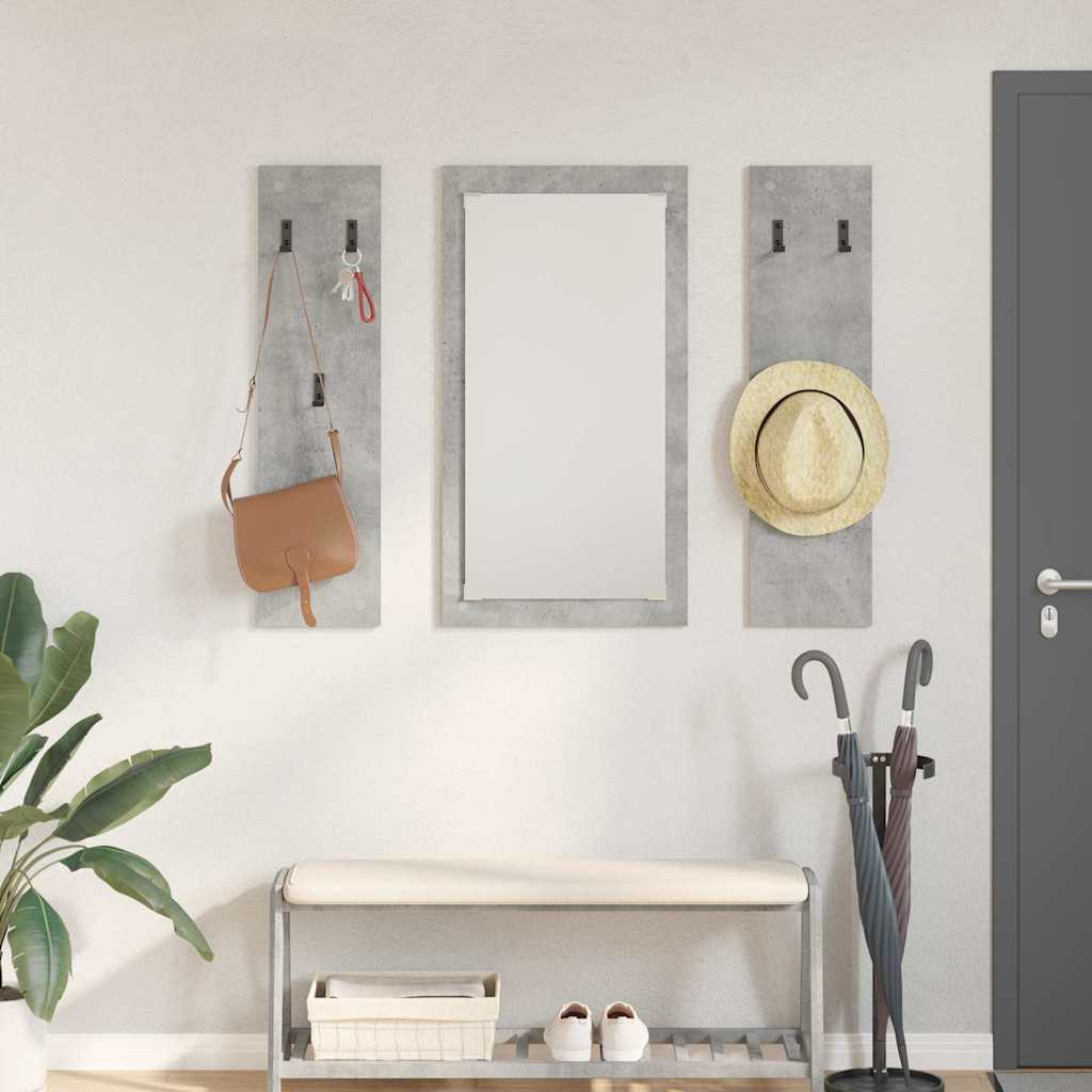 vidaXL Wandgemonteerde kapstok Wit 96 x 1.5 x 90 cm Bewerkt hout