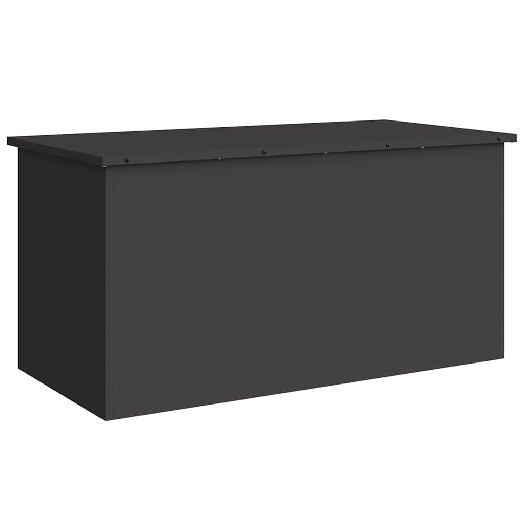 vidaXL Buitenopslagdoos Zwart 100 x 50.5 x 50 cm Koudgewalst staal