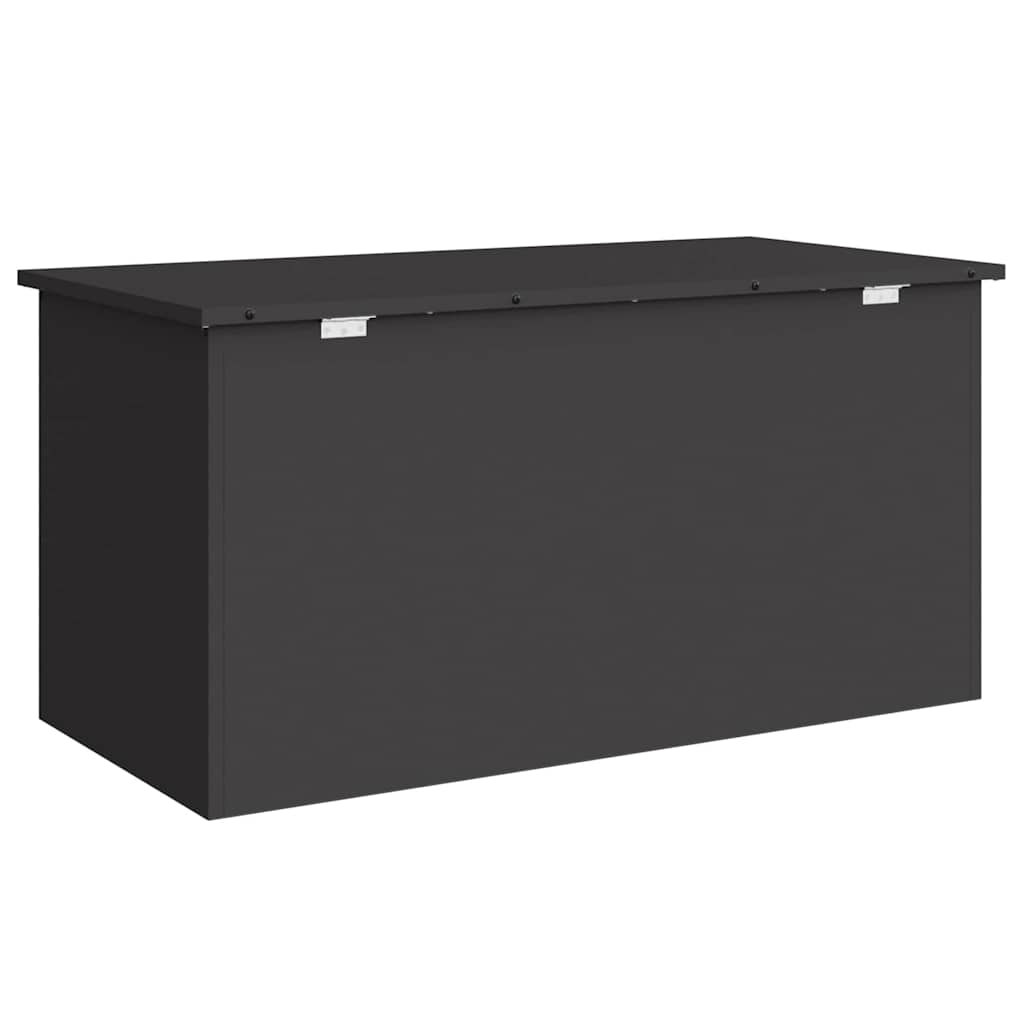 vidaXL Buitenopslagdoos Zwart 100 x 50.5 x 50 cm Koudgewalst staal
