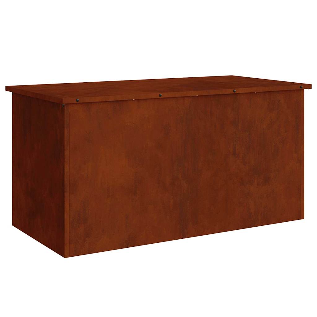 vidaXL Buitenopslagdoos Zwart 100 x 50.5 x 50 cm Koudgewalst staal