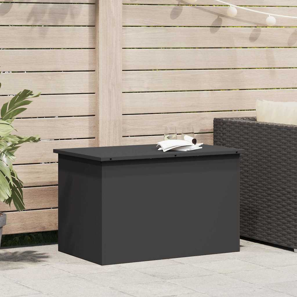 vidaXL Buitenopslagdoos Zwart 100 x 50.5 x 50 cm Koudgewalst staal