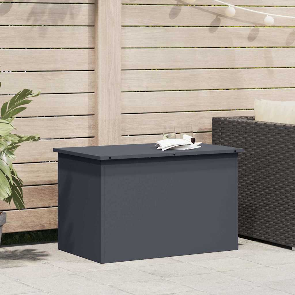 vidaXL Buitenopslagdoos Zwart 100 x 50.5 x 50 cm Koudgewalst staal