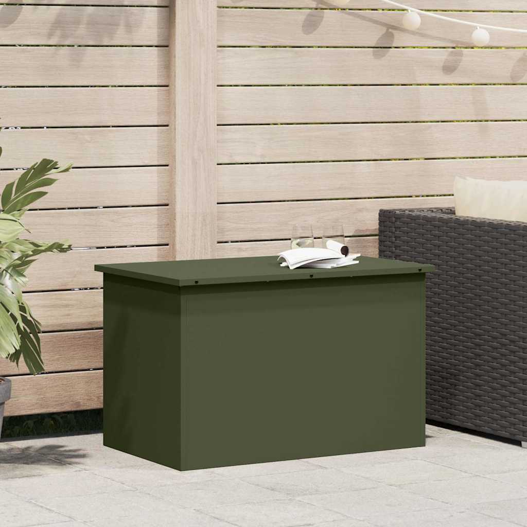 vidaXL Buitenopslagdoos Zwart 100 x 50.5 x 50 cm Koudgewalst staal