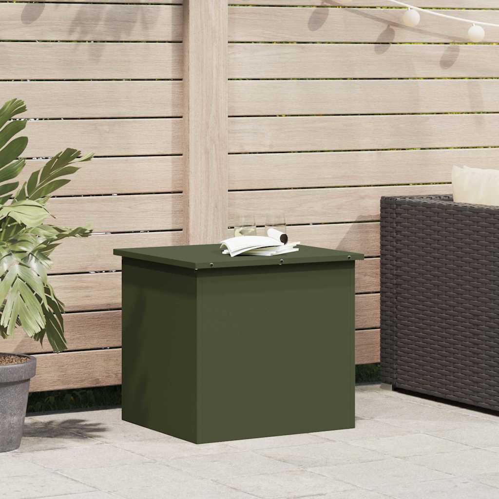 vidaXL Buitenopslagdoos Zwart 100 x 50.5 x 50 cm Koudgewalst staal