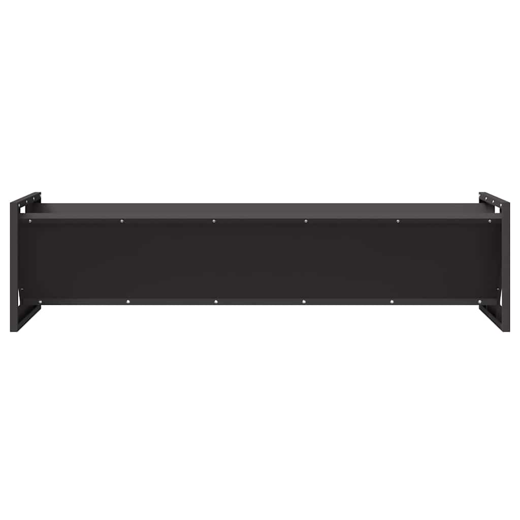 vidaXL Voederbak voor vee Zwart 108 x 50 x 28 cm Koudgewalst Staal