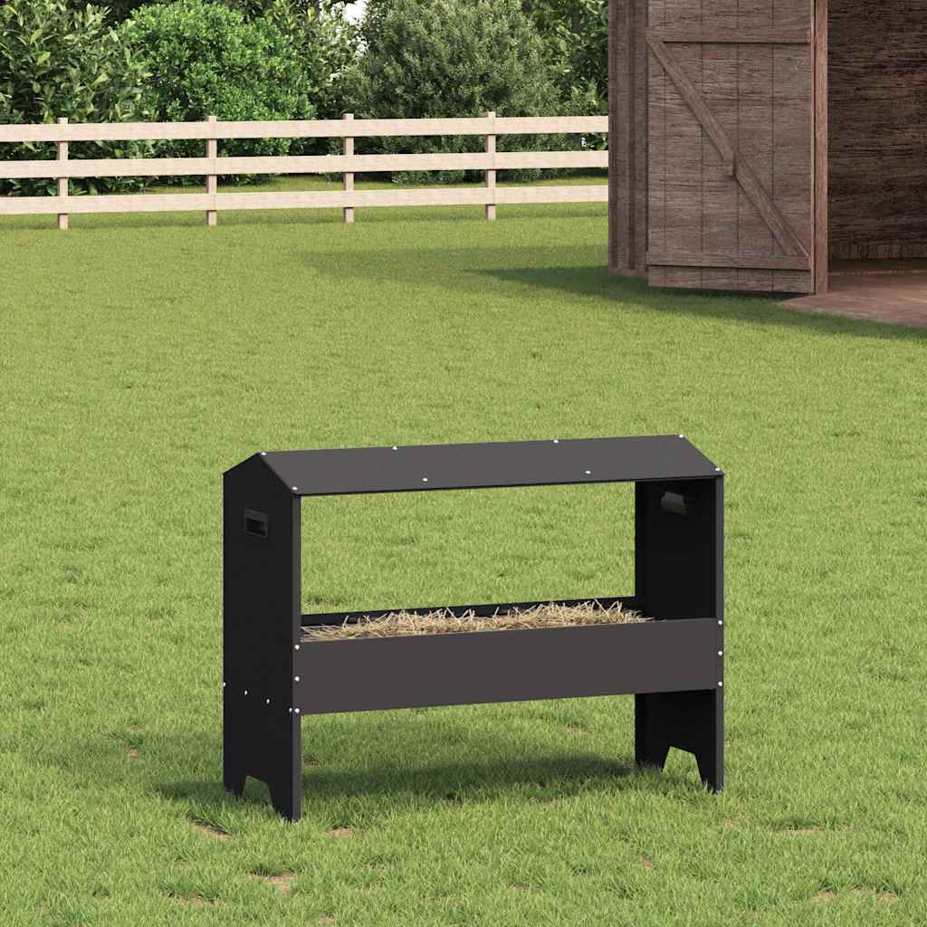 vidaXL Voederbak voor vee Olijf Groen 79 x 35 x 62 cm
